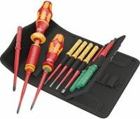 Wera Kraftform Kompakt VDE 16 Torque extra slim 1 Drehmomentschraubendreher-Set, 16-teilig, Rot/Gelb, 1,2-3,0 Nm - Bild 1