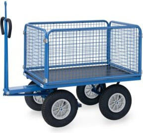 Fetra Handpritschenwagen 6434L mit Zugöse in Blau aus Stahl - Bild 1