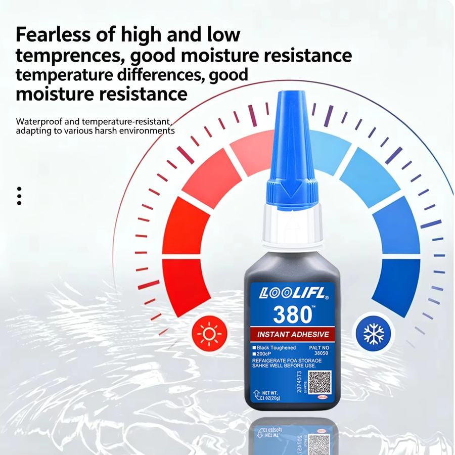 LOOLIFL Cyanacrylat-Klebstoff 20g, hochtemperaturbeständig und schlagfest, ideal für Kunststoff, Metall und Gummi zur Reparatur von Autokarosserien und Stoßstangen - Bild 5