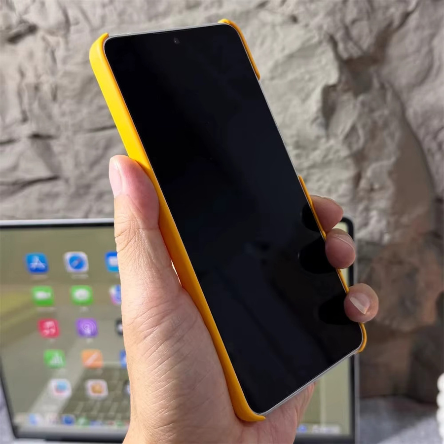 Ultradünne matte Handyhülle mit hartem rahmenlosem Design für Xiaomi POCO X8 Pro, X8 Pro Max, Redmi Turbo 5, 5Max und Xiaomi 15T in Gelb - Bild 4