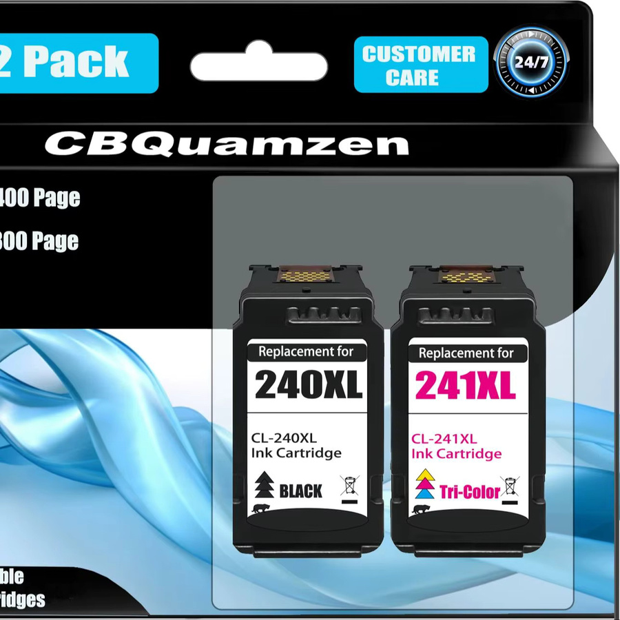 CBQuamzen Tintenpatronen-Set 240XL und 241XL Combo Pack kompatibel mit Canon MG3620, MG3600, TS5120 und TS5100 - Bild 3