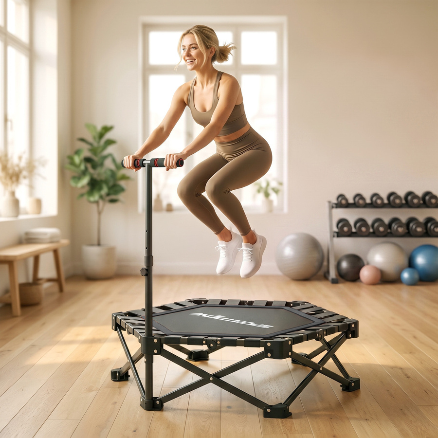 Aosom Sportnow Fitness Trampolin, klappbar, Ø104 cm - Bild 2