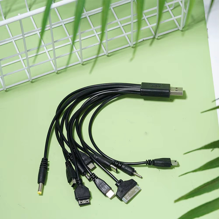 Universelles USB-auf-Multi-Stecker-Handyladekabel in Schwarz für Samsung, Xiaomi, Huawei, Google, OPPO und Vivo - Bild 6