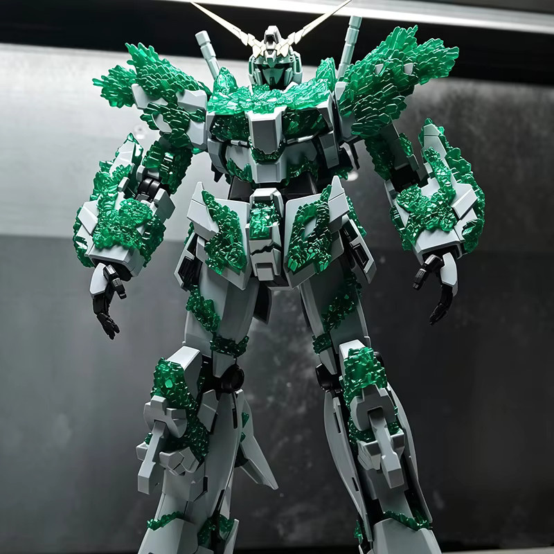 Bandai HGUC Light Crystal Unicorn, Mecha-Modell, Roboter-Actionfigur, Maßstab 1:144 - Bild 2