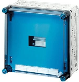 Hensel Automatengehäuse Mi 1281 Verteilerkasten aus Kunststoff in Blau und Transparent für die Wandmontage - Bild 1