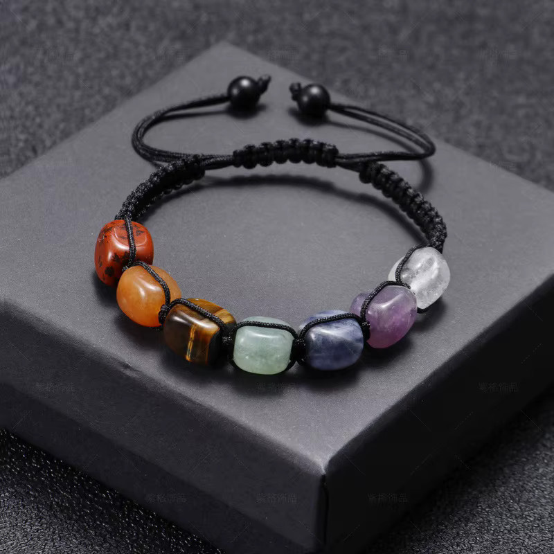 DAIPAN Armband, Naturstein, Perle, Kristall, Schwarz, Unisex - Bild 1