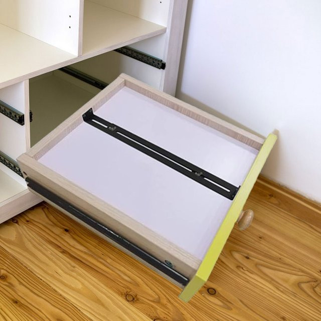 VKTECH Schubladen Reparatur Kit zur Mittelmontage und Basisverstärkung in Schwarz - Bild 1