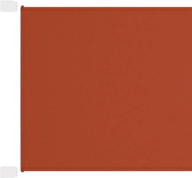 Furnicato Senkrechtmarkise mit Drop-Arm aus Oxford-Gewebe, Farbe: Terrakotta/Rot, Breite: 60 cm, Höhe: 1000 cm - Bild 1