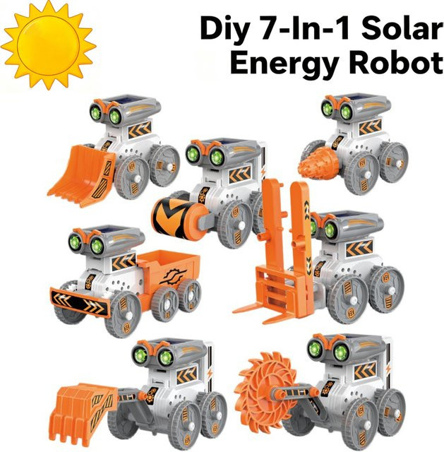 CONUSEA Diy 7-in-1 Solar Energie Roboter, Spielzeug, Fahrzeuge - Bild 1