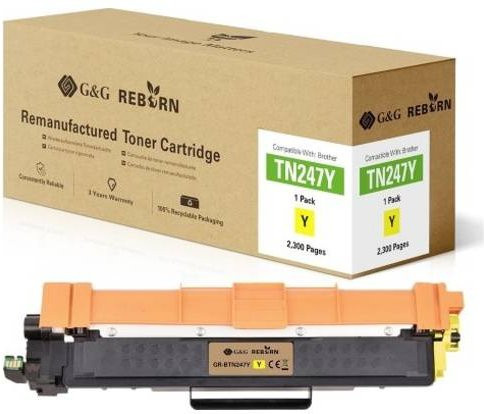 G&G Toner Cartridge Kompatibel mit Brother TN-423Y Gelb, Remanufactured, 4000 Seiten - Bild 1