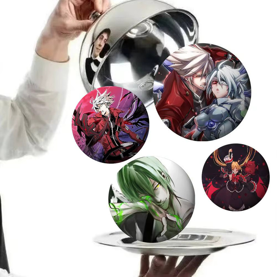 B-Blazblue Brosche, Runde Cartoon Idol Cosplay Abzeichen, Unisex - Bild 2
