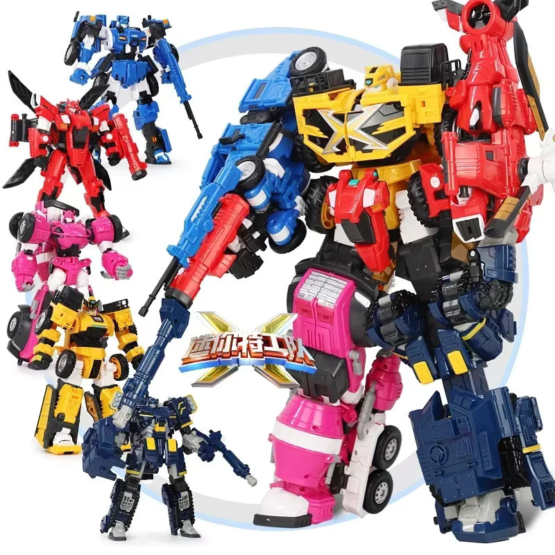Mini Force Penta X Ranger 5-in-1-Transformationsroboter Bot Pentatron, Actionfigur - Bild 3