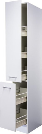 Flex-Well Apothekerschrank Lucca Weiß Matt B/H/T: 30 x 200 x 57 cm