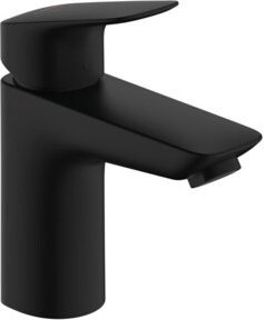 Hansgrohe Einhebel-Waschtischmischer Logis 100 CoolStart in Matt-Schwarz mit Pop-up-Abfluss, Höhe: 164 mm, Breite: 48 mm - Bild 3