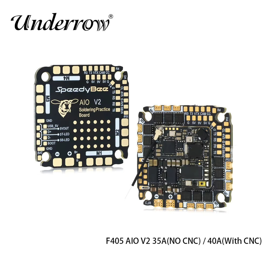 SpeedyBee F405 AIO V2 Flugsteuerung und ESC 35A/40A Schwarz 25,5 x 25,5 mm 3-6S - Bild 2