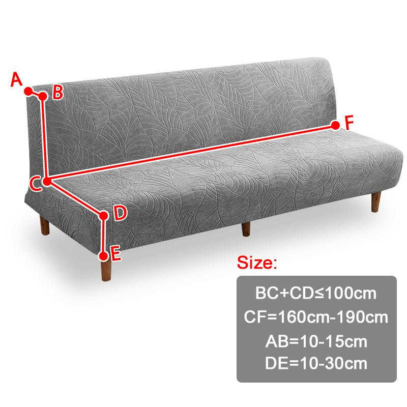 Wasserdichter Stretch-Sofa-Bettbezug von YZFZP ohne Armlehnen in Blau, hochelastisch und rutschfest für Sofabänke von 160-190 cm Breite - Bild 2