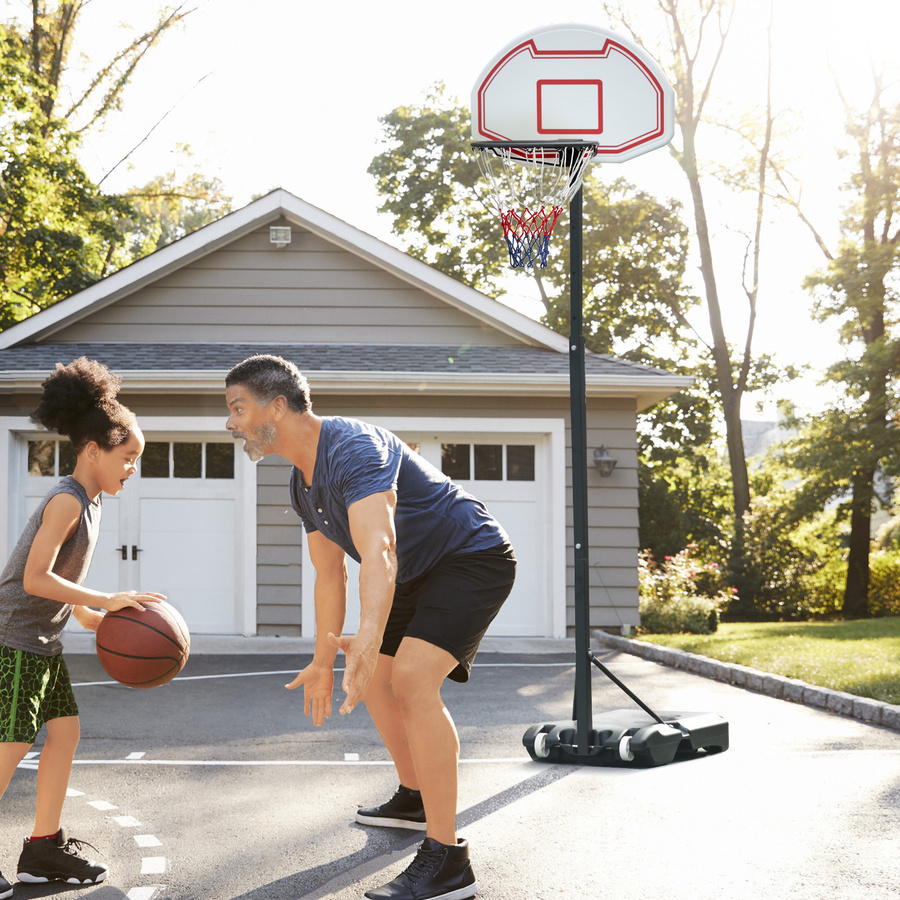 HOMCOM Basketballanlage höhenverstellbar rollbar schwarz - Bild 2