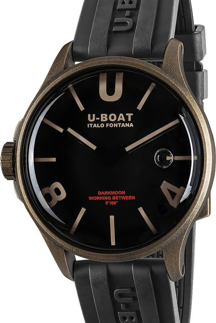U-Boat Armbanduhr, Quarz, Edelstahl, 40 mm, Herren, Schwarz - Bild 1
