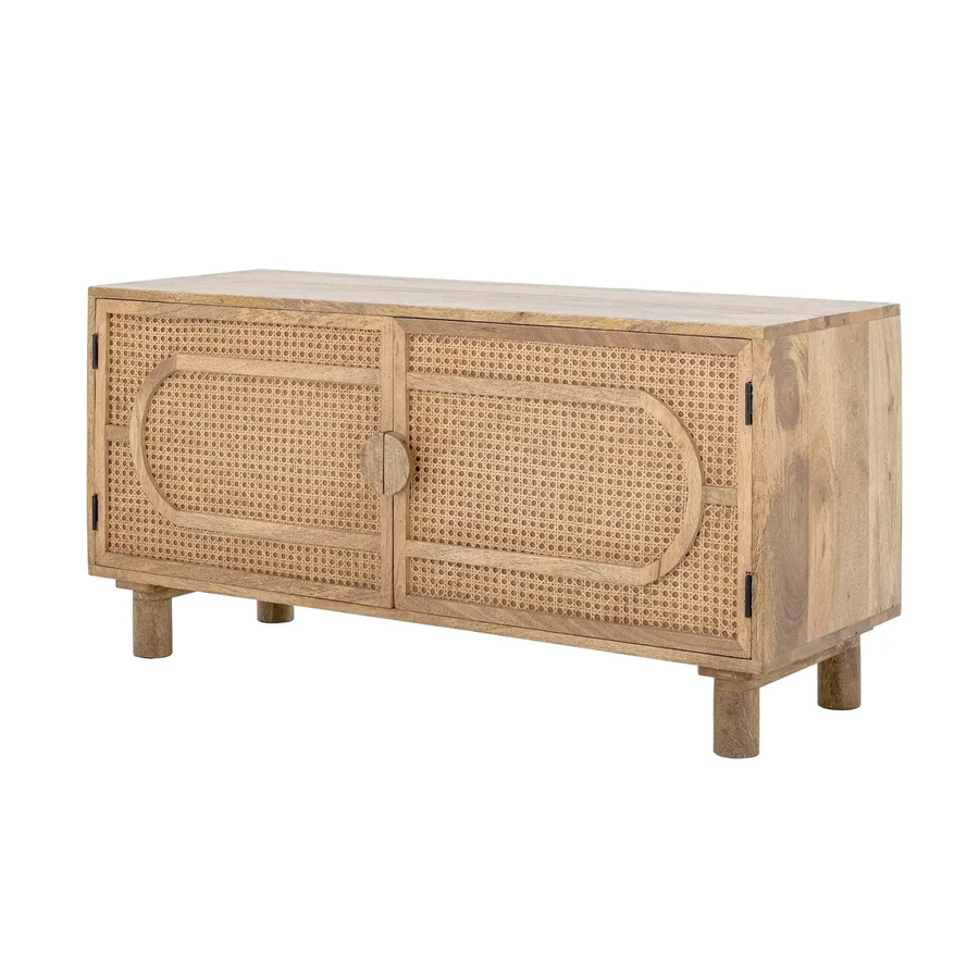 Bloomingville Schrank Pablo aus Mango und Rattan in Natur, Breite: 90 cm - Bild 1