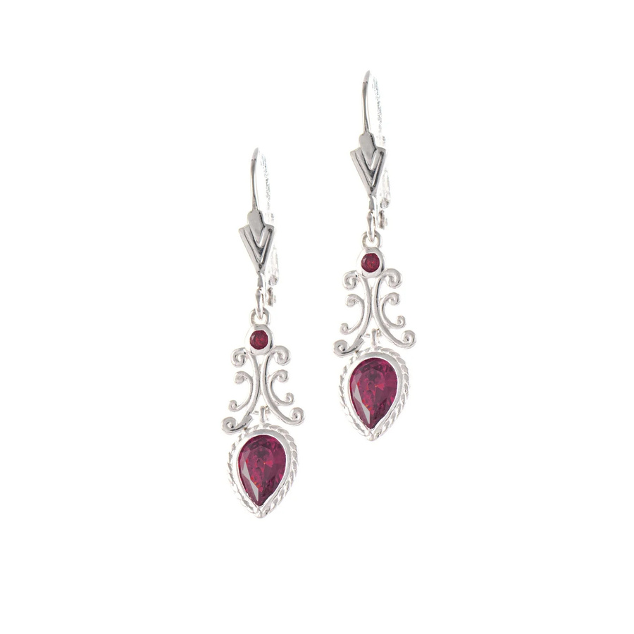 Ohrringe 925 Silber, Zirkonia, beere, Damen - Bild 1