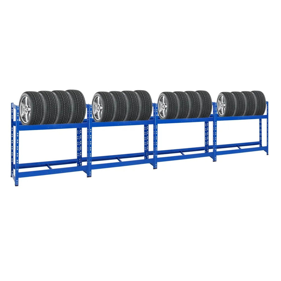PROREGAL Tiger Reifenregal Set aus 4 Einheiten, Blau, H x B x T: 100 x 110 x 35 cm - Bild 2