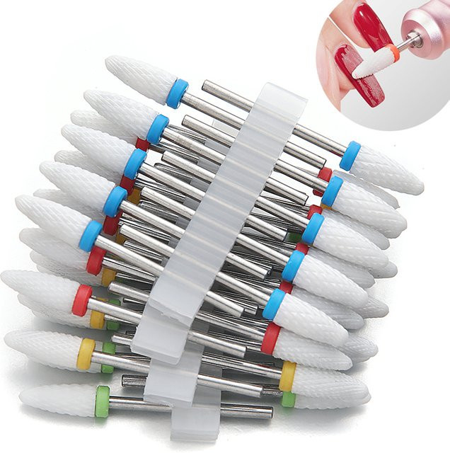 TFSCLOIN Keramik-Nagelbohrer-Set, 10-teilig, Unisex - Bild 1