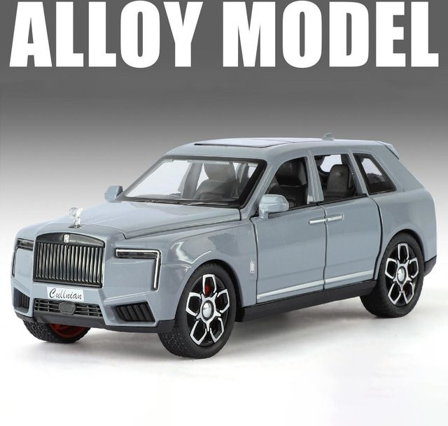 Linyi toy car Rolls Royce SUV Cullinan, Modellauto, 1:32, Metall, mit Sound und Licht, ab 18 Jahre - Bild 1