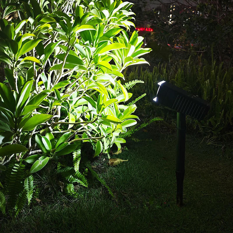 TOMTOP JMS Solar-Gartenleuchten für den Außenbereich mit LED, Erdspießleuchte in Weiß, IP65 wasserdicht mit Dämmerungssensor - Bild 8