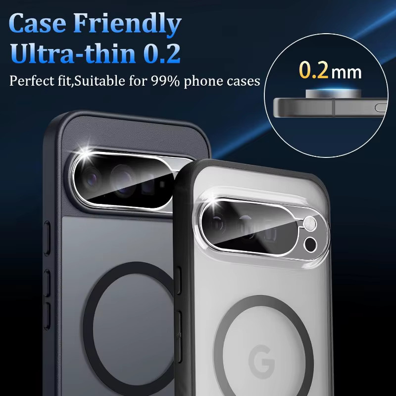 3er-Set gehärtetes Glas Objektivschutzfolie für Google Pixel 10, 9 Pro und XL, transparent, kratzfest - Bild 6