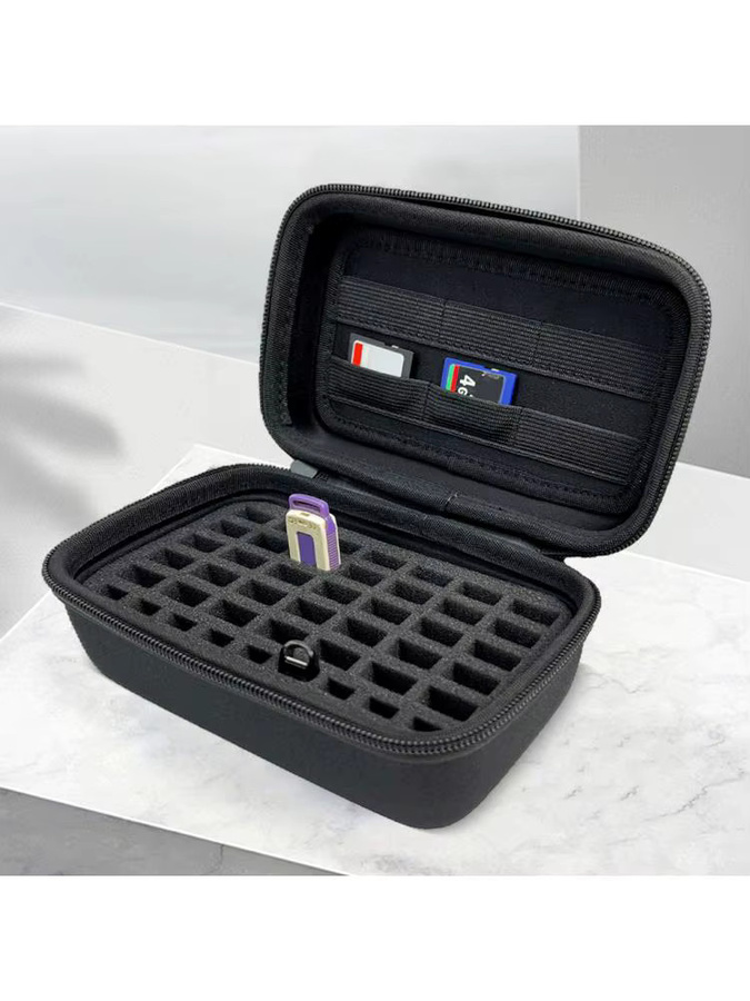 ALLOYSEED Aufbewahrungsetui für USB-Sticks und SD-Karten in Schwarz - Bild 5