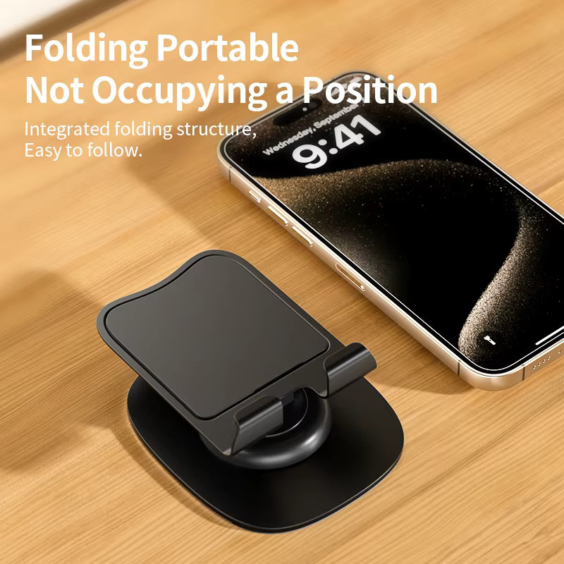 Opansten Universal Handy Halter mit 360 Grad Rotation und Klappfunktion für Desktop, passend für iPhone, Samsung und Xiaomi - Bild 5