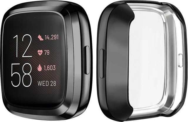 Displayschutzfolie Fitbit Versa 2 Versa 3 Versa Lite, Schwarz, Unisex - Bild 1