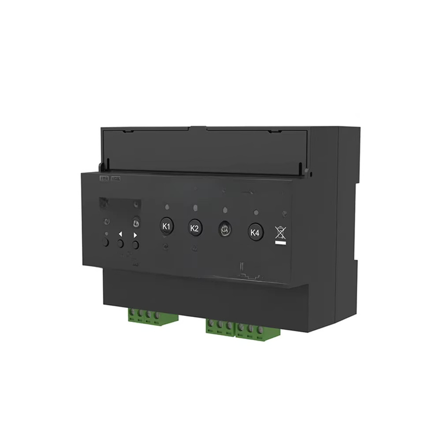 CENFAYA DALI DMX-Schalter mit OLED-Display, 4 Kanäle, 16 A, Trockenkontakt-Ausgang, 4 DALI-Adressen, DMX-RDM, DIN-Schiene, Schwarz - Bild 4