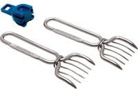 Broil King Pulled Pork Gabeln aus Edelstahl in Silber mit Silikonbeschichtung und poliertem Finish - Bild 1