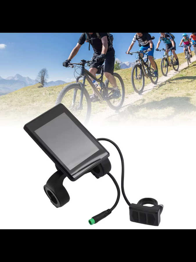 DOACT Wasserdichtes 5-Pin LCD-Display für E-Bikes und E-Scooter in Schwarz - Bild 5