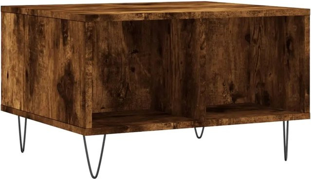 vidaXL Couchtisch in Räuchereiche, modern, B/T/H: 60 x 50 x 36,5 cm - Bild 1
