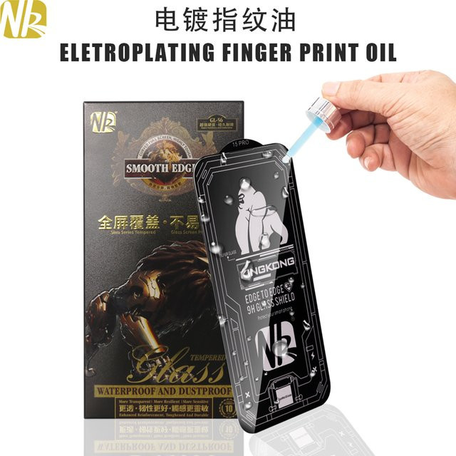 NK KINGKONG 10er Pack Gehärtetes Glas Screen Protector für iPhone 17 16 15 14 13 12 11 Pro Max XR XS in Transparent mit voller Abdeckung und Kleber - Bild 1