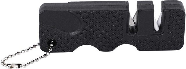 TOMTOP JMS Mini Messerschärfer Tragbar für Outdoor und Camping in Schwarz aus Edelstahl und Kunststoff - Bild 1