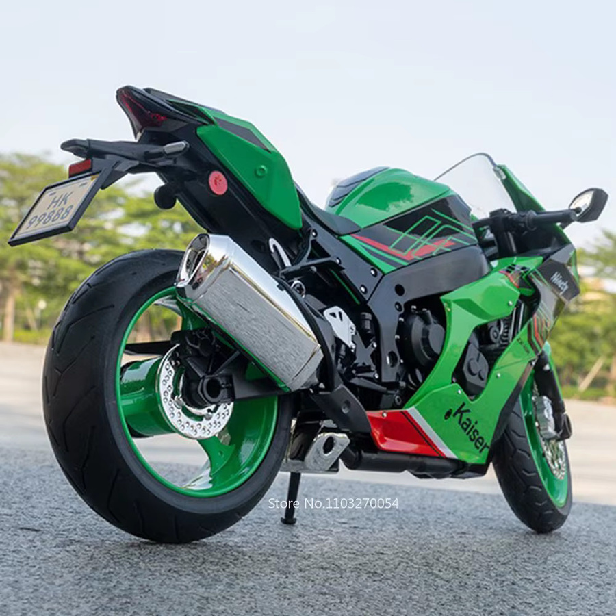 MAKEDA Kawasaki ZX-10R H2R Legierung Motorrad Diecast Modell, mit Licht und Sound, 1:9 - Bild 4