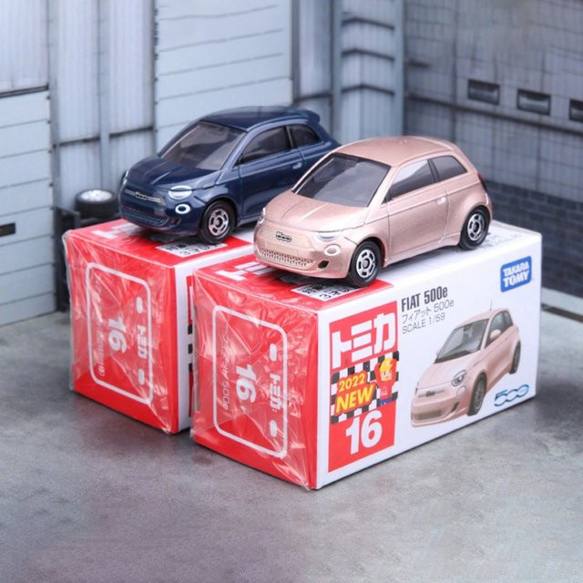 TOMY Fiat 500e, Automodell, Legierungsauto, Metall - Bild 1