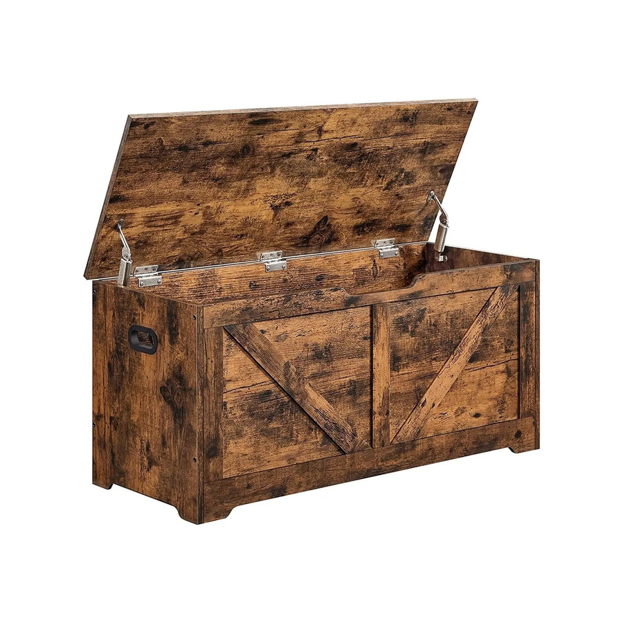Vasagle Sitzbank Braun B/T/H: 100 x 40 x 46 cm - Bild 2