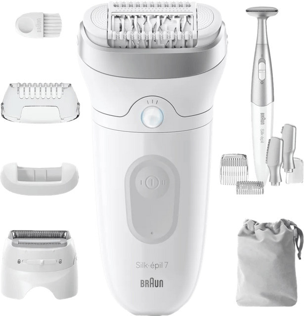 Braun Silk-épil 7 7-241 Epilierer, Silber, Weiß - Bild 1