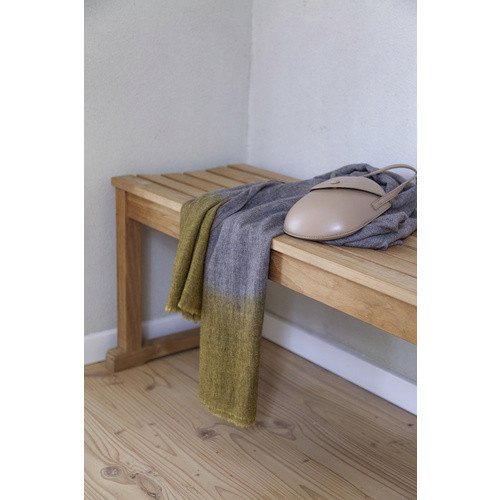 Cinas 2-Sitzer Gartenbank aus Teakholz in Braun, B/H/T: 120 x 43 x 40 cm - Bild 3