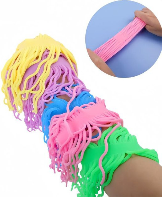 A Family Of Home Textiles Kreatives Buntes Elastisches Seil Fidget Puppe Haarschmuck, 5-teiliges Set - Bild 1