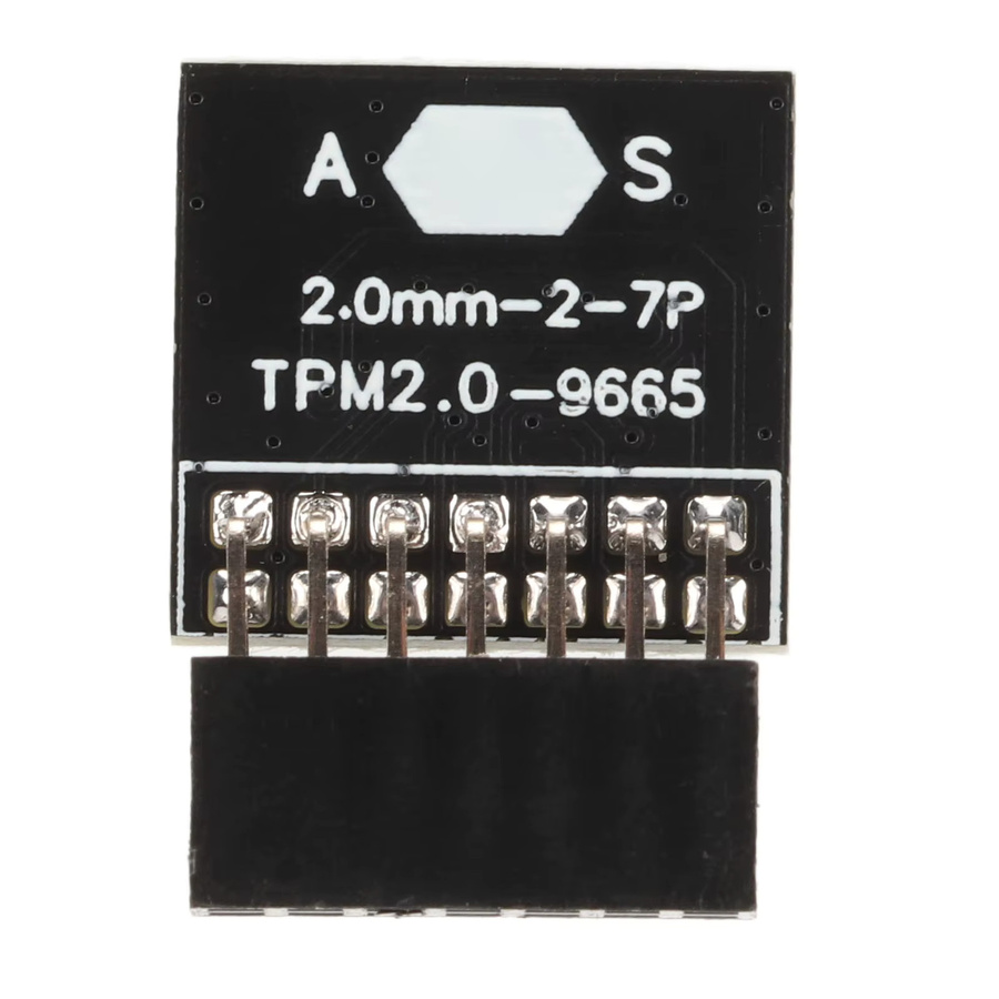 ASUS TPM 2.0 Sicherheitsmodul mit 14 Pin (2x7P) in Schwarz für Windows 11 Unterstützung - Bild 2