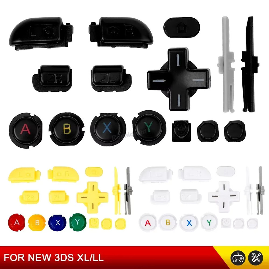 Nintendo Reparaturset für New 3DS XL/LL in Weiß mit D-Pad und allen Tasten - Bild 3