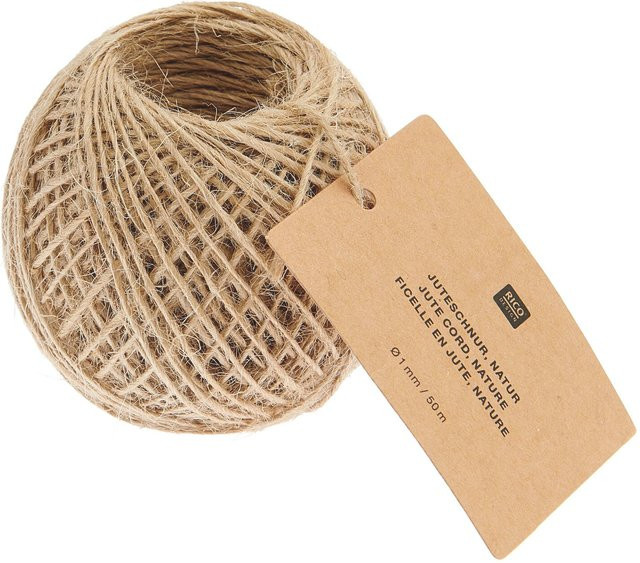 Rico Design Juteschnur Natur 1mm 50m - Bild 1