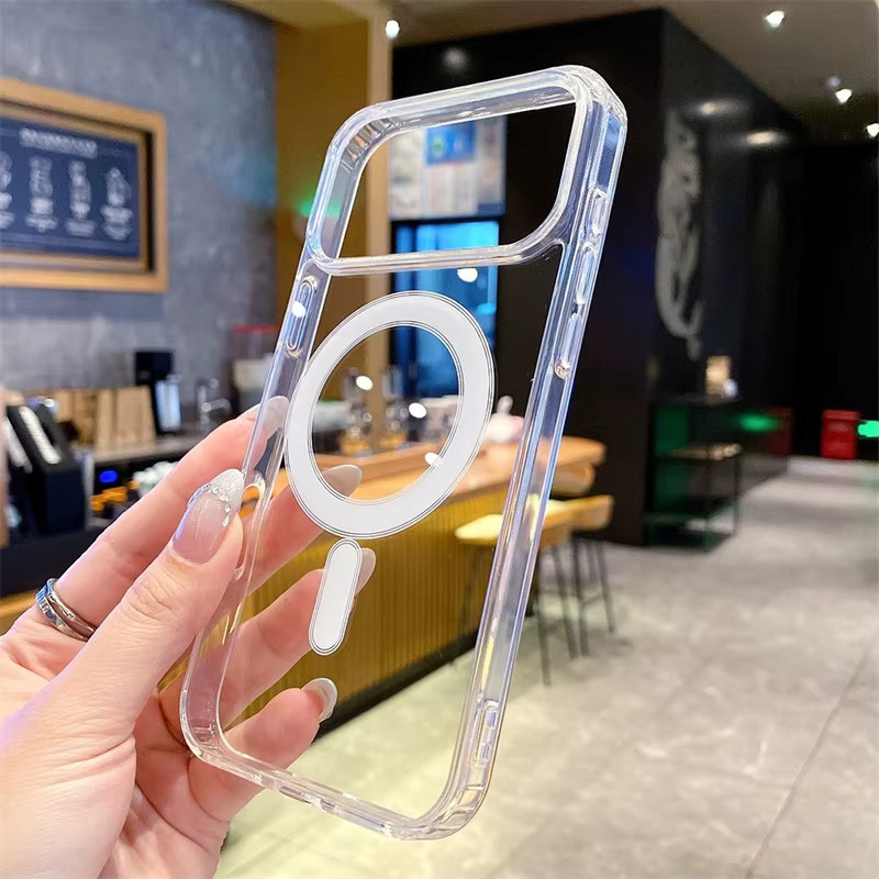 RPKKS MagSafe Magnetische Schutzhülle für iPhone 11 bis 17 Pro Max, Transparente Harte Rückseite - Bild 3