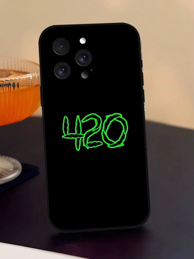 Leaf Weed Handyhülle im Smoking-Design für iPhone 17 16 15 14 13 12 11 Pro Max Plus in Schwarz - Bild 6
