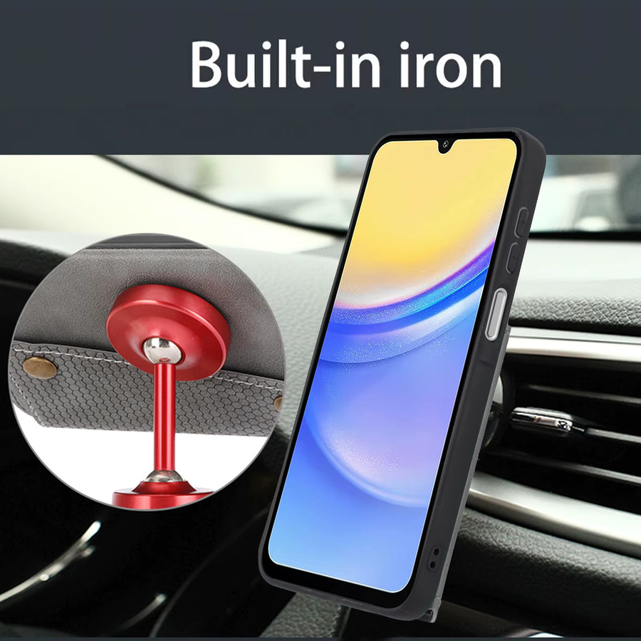 HKNR Leder Handyhülle mit magnetischem Kartenhalter für Samsung Galaxy A12 A22 A32 A52 A72 A13 A33 A53 A73 5G als Wallet Cover in Schwarz - Bild 5